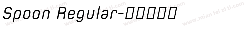 Spoon Regular字体转换